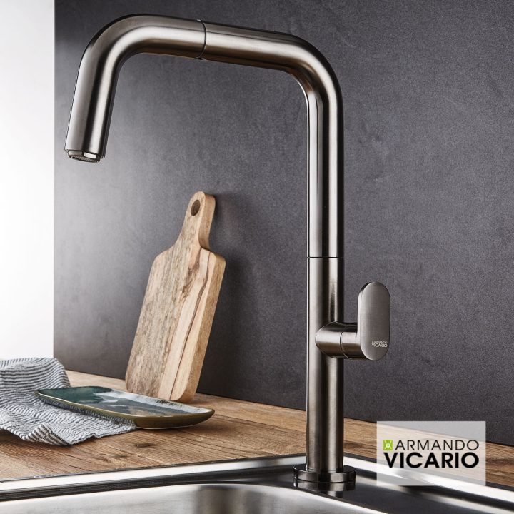 ΜΠΑΤ.ΝΕΡΟΧ. EVA VICARIO BLACK BRUSHED