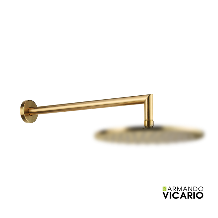 ΒΡΑΧΙΟΝΑΣ ΤΟΙΧΟΥ ΣΤΡΟΓΓΥΛΟΣ 35cm VICARIO BRUSHED GOLD