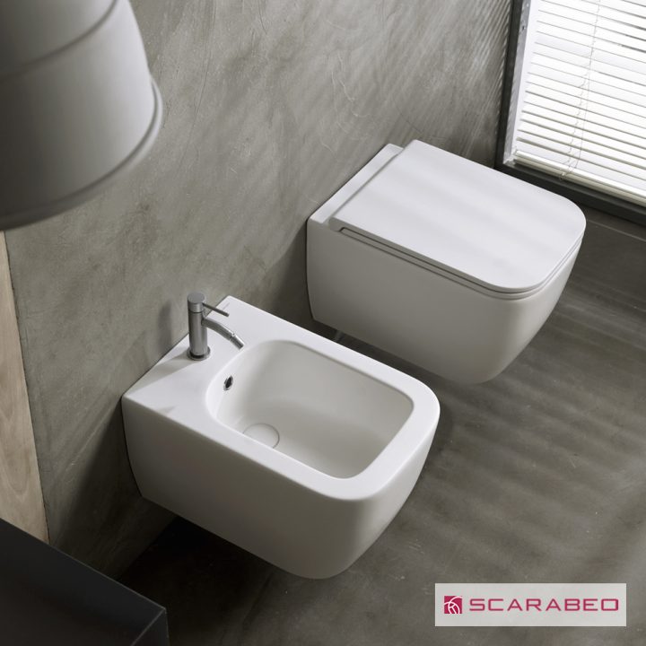 ΛΕΚΑΝΗ ΚΡΕΜΑΣΤΗ TEOREMA/52 CLEAN-FLUSH ΜΕ ΚΑΛΥΜΜΑ SLIM SOFT CLOSE, SCARABEO PEARL