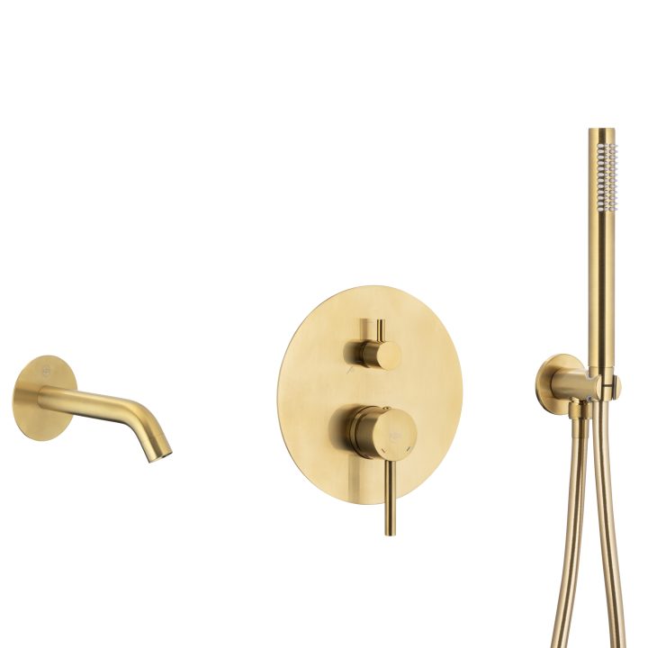 Μπατ.Λουτρού Εντοιχισμού MOZA BRUSHED GOLD